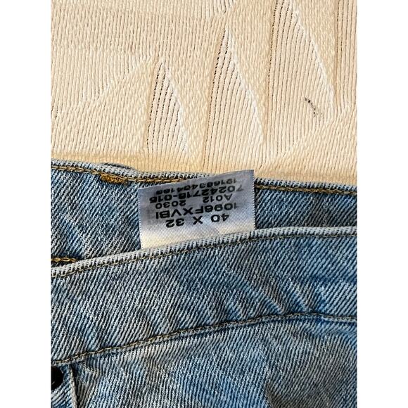 Wrangler Straight Fit Blue Jeans Mens 42x32 - Picture 3 of 4